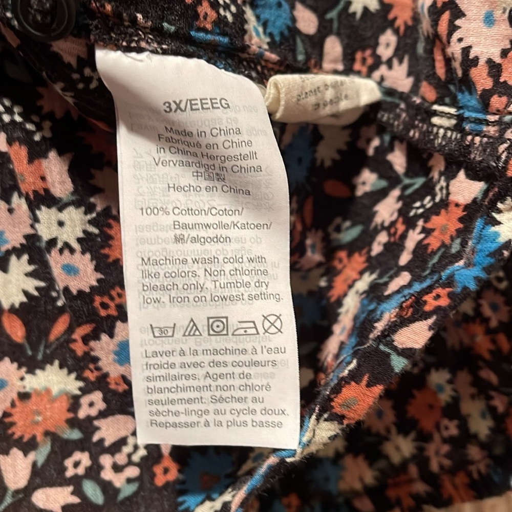 EUC Madewell Ruffle-Yoke Spring Prairie Too /3X/ - Picture 3 of 8